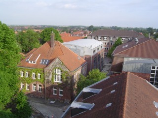 Blick vom Dach des Amtsgerichtsgebäudes