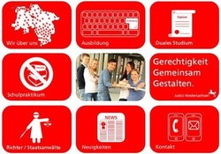 "Logo Gerechtigkeit gemeinsam gestalten (zur Startseite)"